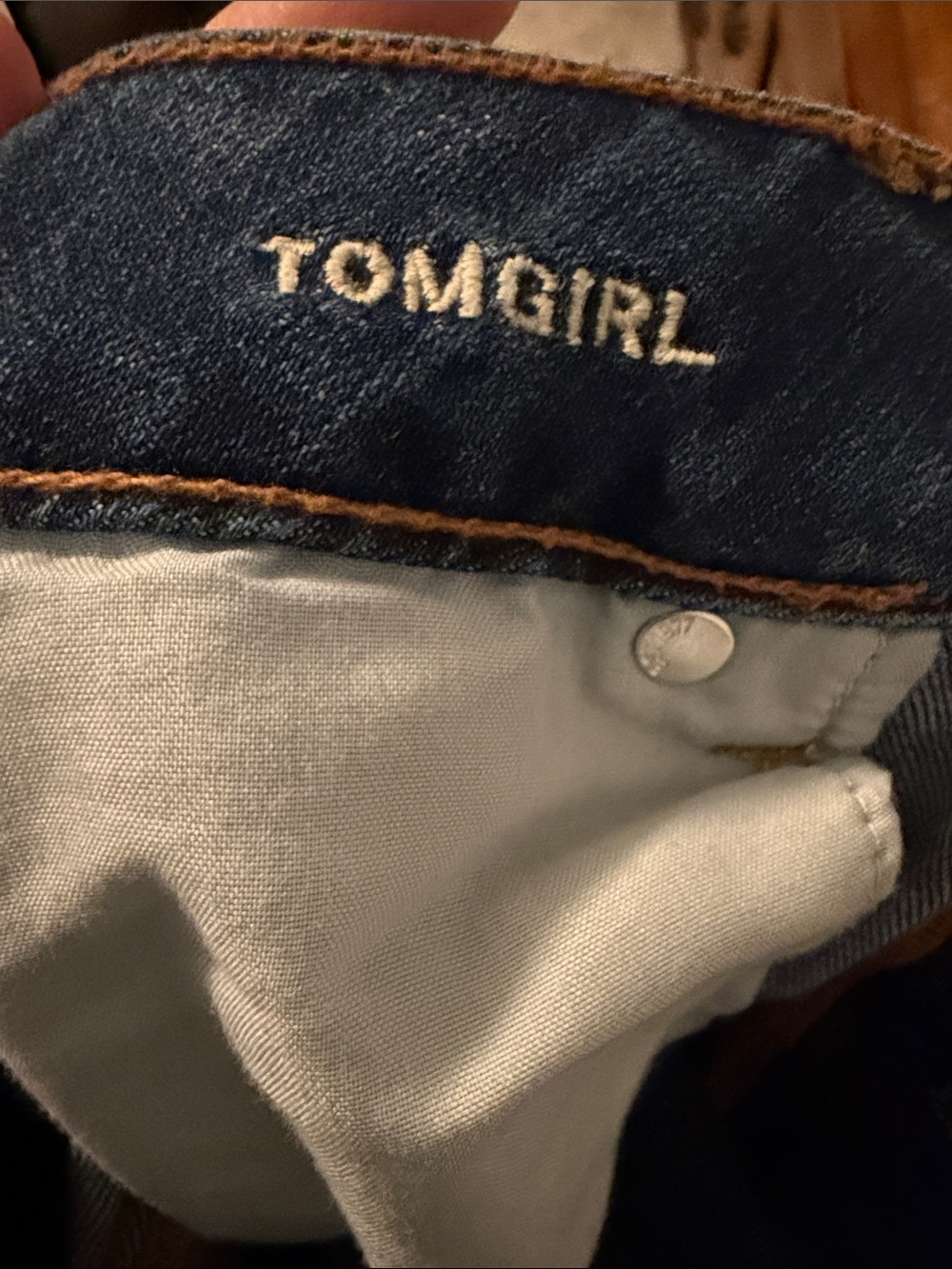 American Eagle Outfitters Dark Blue Stretch Jeans - Picture 3 of 4